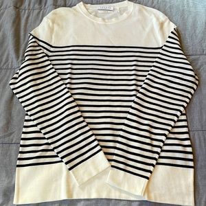 Sandro Stripped Cotton Sweater